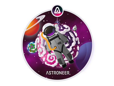 Astroneer character design game illustration space vector