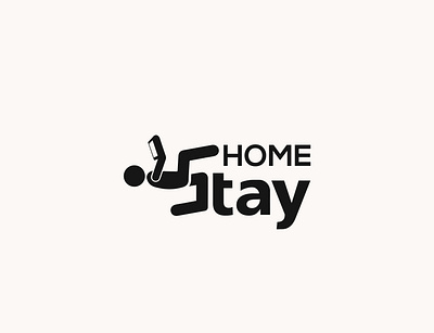 Home Stay branding design flat font identity letters logo logotype simple type