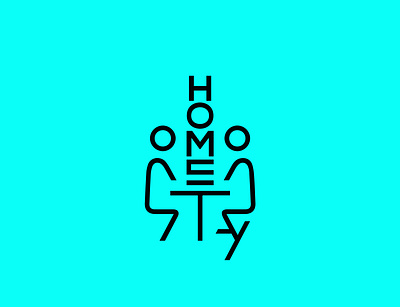 Home Stay branding design flat font identity letters logo logotype simple type