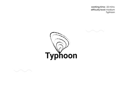 Typhoon apps design brandind branding creative design design identity letters logo logomark logotype simple type vector