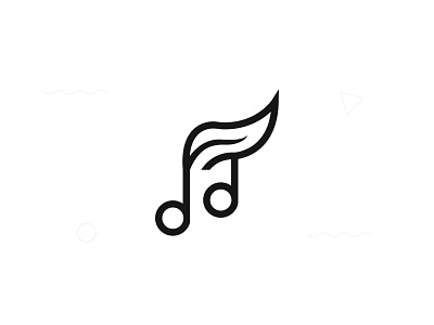 leaf music brandind branding design font identity letters logo logotype music app music player musician simple type typography vector