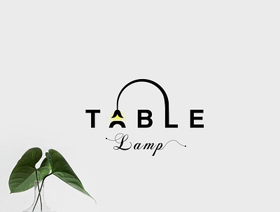 Table Lamp brandind branding design identity letters logo logotype simple type typography