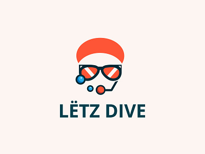 Letz Dive branding logo