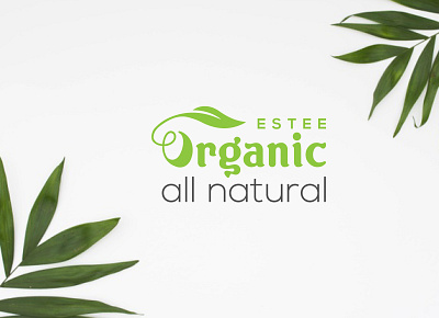 Estee Organic branding design letters logo logotype simple