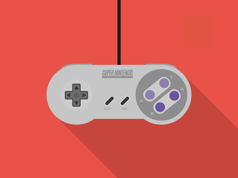 Super Nintendo Controller by Sebastian Mantel on Dribbble