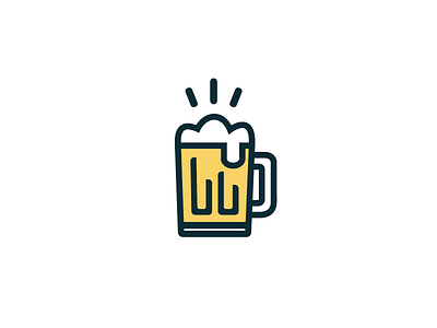 Ready for a beer? beer icon ilustration