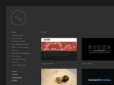 Personal Portfolio branding cargocollective design portfolio ui web website