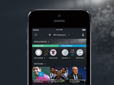 Football App Redesign app design ios ui ux