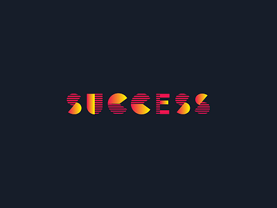 Success illustrator letter letter design patterns red shapes stripes type typography yellow