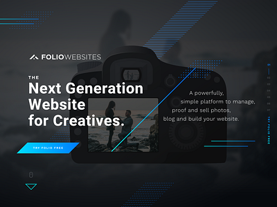 Homepage camera dots gradient illustrator lines patterns photography photography website shapes triangle web design website website design