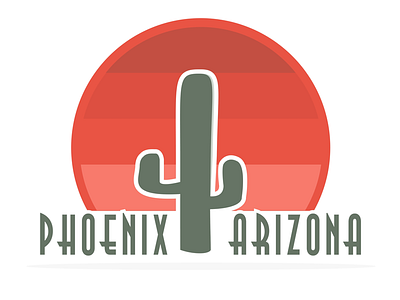 Phoenix , Arizona 🏜 arizona creative design illustrator logo phoenix