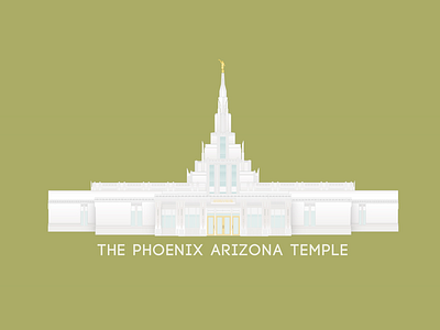 ⛪️Phoenix Arizona Temple arizona building illustrator new phoenix