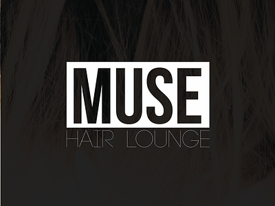 MUSE Hair Lounge brand branding business designer hair logo
