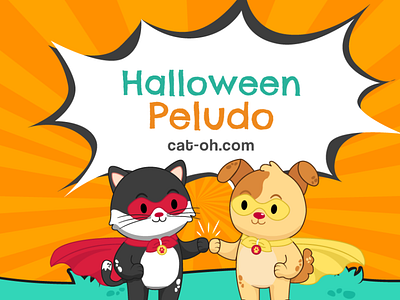 Halloween Peludo digital drawing halloween illustration petlovers