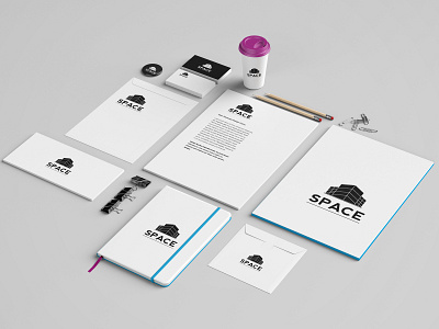 Space Agency branding corporate identity graphic design ilustrator logo design photoshop stationary design