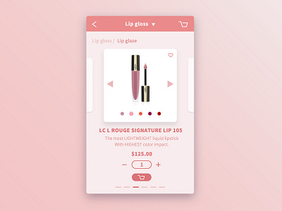 Shopping Chart - lip app lip shopping shopping app shoppingcart ui ux design ui deisgn uidesign