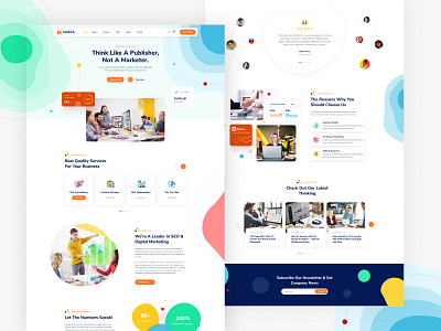 Musca - SEO Agency Website Design agency business landing page marketing theme ui web design website