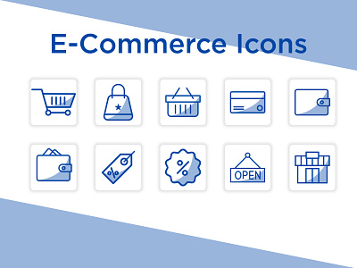 E-commerce Icons app art branding design ecommerce icon illustration line symbol vector web