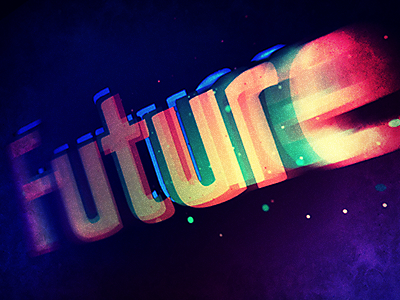 Eager to see my future! abstract dark future typography