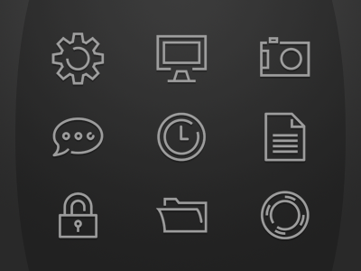 Mono Icons glyph icon iconmoon line mono pictogram shape simple vector