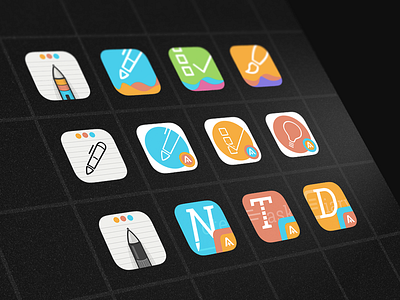 Whink App Icon Explorations