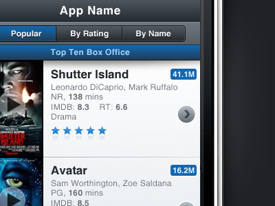 iPhone App GUI Draft