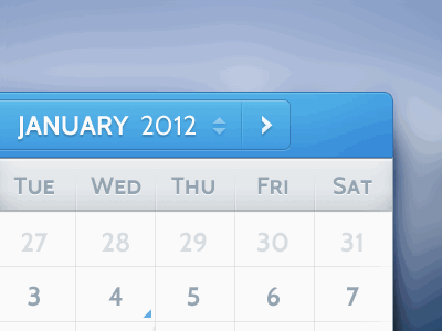 Select Month (GIF Animation) animation calendar gif iconmoon month select ui