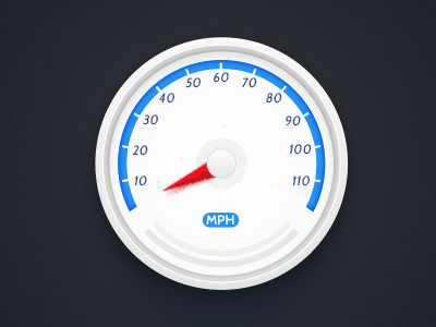 Speed Meter (Animated) animated blue dashboard gauge iconmoon meter mph pointer speed speedmeter ui