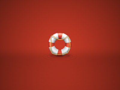 Help Me buoy help icon iconmoon life red