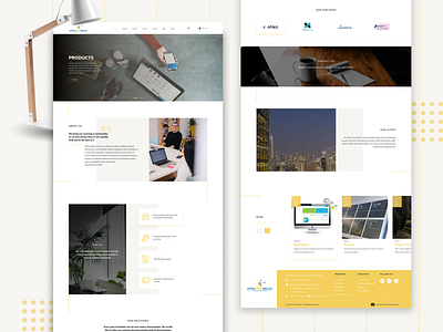 Company Profile agency clean company homepage landing page minimalism profile studio typography ui web design website white space