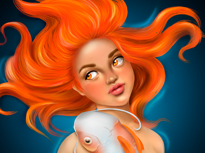 Mermay 2019 challenge character design digital art digital illustration digital painting digitalart female character illustration mermaid mythical painting whimsical