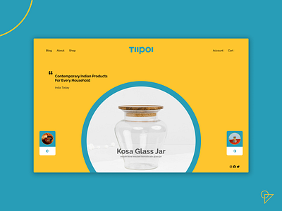 Tiipoi Landing Page design desktop landing page product website