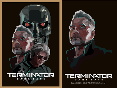 movie 《Terminator: Dark Fate 》 art artwork design illustration movie movie illustration vector