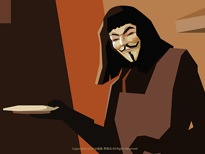 V for Vendetta design illustration movie movie illustration vector