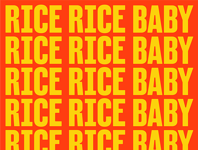 Rice Rice Baby brand branding design food branding identity logo type typography wordmark