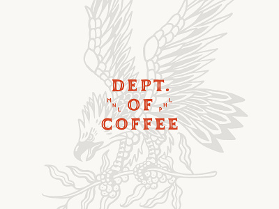 Department of Coffee Lettering art brand branding coffee coffee branding illustration lettering logo logo design typography