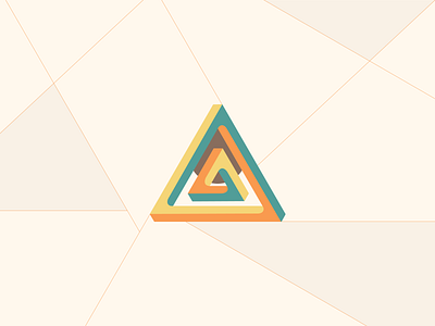 Prism Logo brand identity branding color design geometric lines logo logodesign prism studio symbol triangle