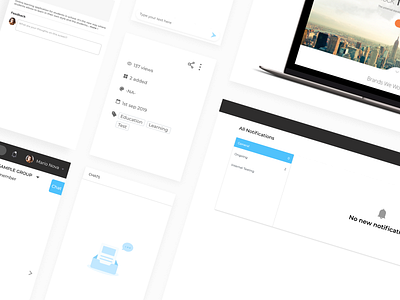 Notifications app chat chats color design notification notifications product design shots tags ui uidesign ux uxdesign webapp webpage website