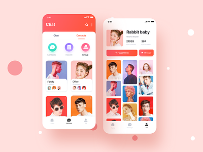 social app app design ui