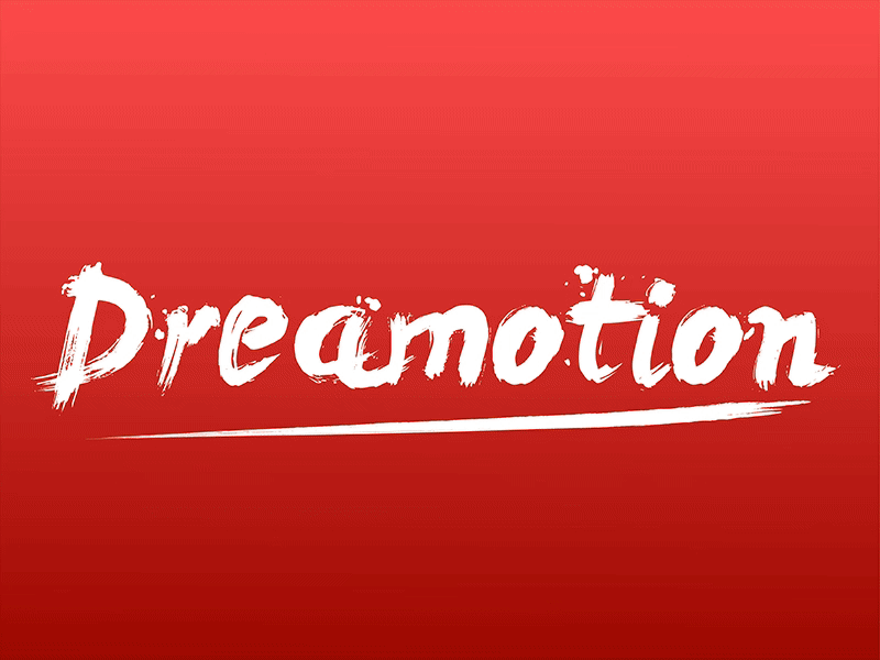 we are dreamotion ae animation auto design font illustration logo