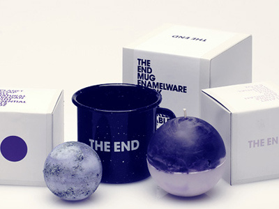 THE END candle mug soap theend