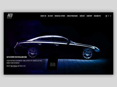 AED auto car css develop export germany header html js ui ux web webdesign website wordpress wordpress development