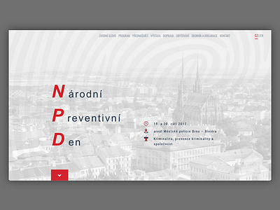 NPD brno conference css developement html js morava ui ux ux design web website