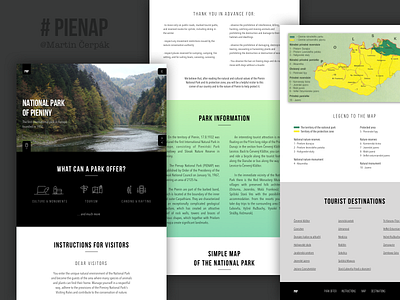 National park of Pieniny - Homepage homepage landing page national park nature pienap pieniny slovakia ui ux webdesign website