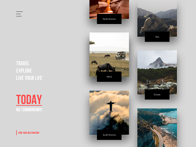 #01 - Travel Guide - Homepage