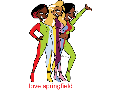 Love Springfield beyonce destinys child fashion illustration illustration simpsons springfield sticker target the simpsons vector