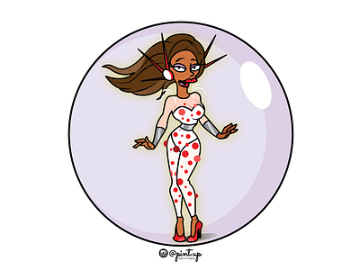 Shangeloo drag drag queen drag race fashion illustration illustration rupaul shangela the simpsons vector