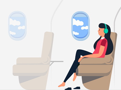 Illustration for a client in Germany! airplane business comfort creative design economy germany illustration ux weekend shots