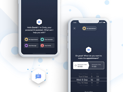 Personal AI Chatbot app artificial intelligence assistant chatbot design iphone ui user interface ux