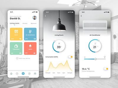 Smart Home App - IoT Automation app automation controller design interaction design internet of things iot iphone light mobile app smart home smart home app smart technology smarthome switch ui user experience user interface ux ux design